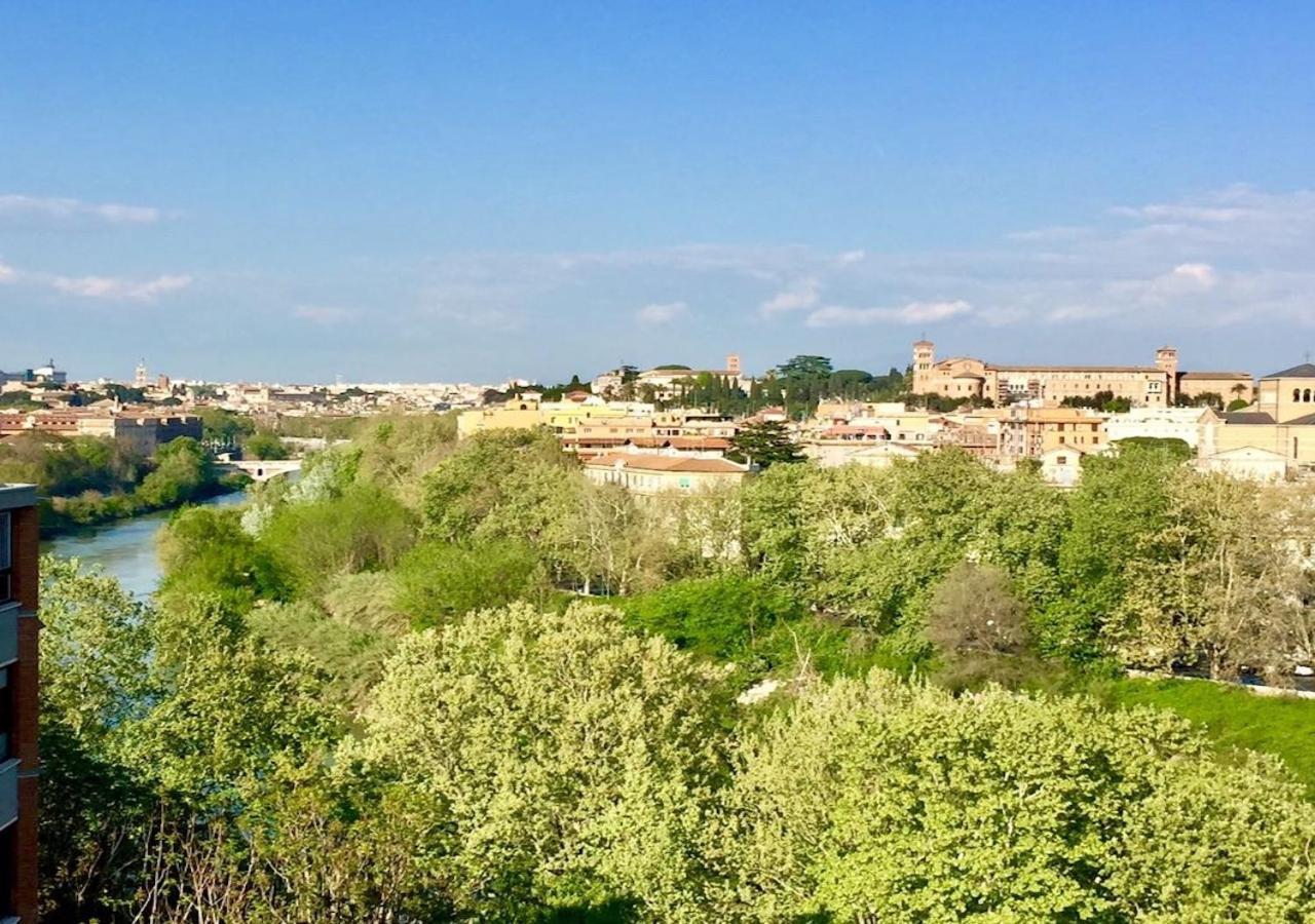 Terrace With Tiber View - Trastevere โรม ภายนอก รูปภาพ